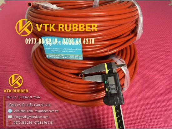 Ống silicon đỏ sắt 9x7