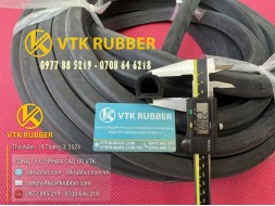 Ron cao su xốp EPDM chữ D rộng 26, cao 23 x dày 3mm
