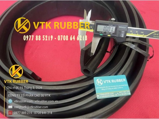 Ron cao su EPDM chữ P cao 35 x rộng 93.3, dày 10mm