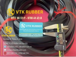 Ron cao su EPDM chữ U cao 25 x rộng 12, khe 6mm