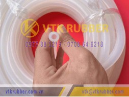 Ống silicon trắng trong 6x12