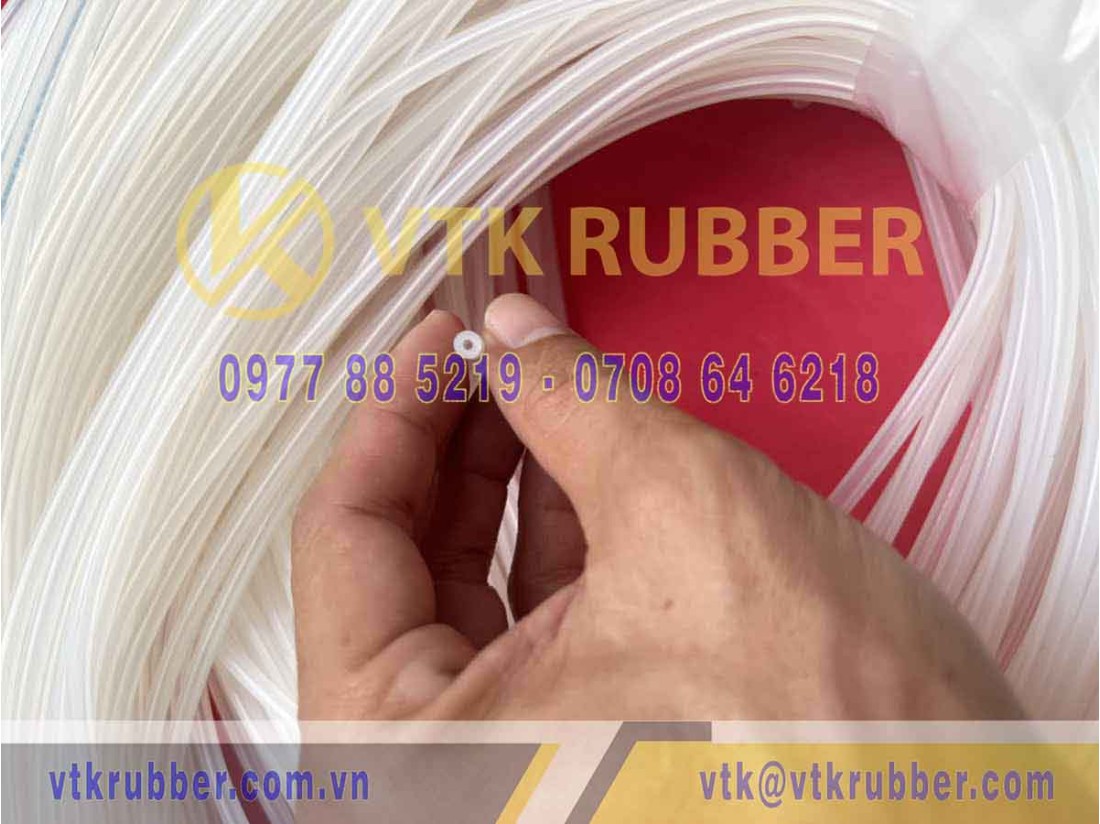 Ống silicon trắng chịu nhiệt 1.5x4 | VTK Rubber