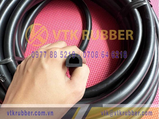 Ron cao su EDPM chữ D 16x12.5x3 Ron cao su EDPM chữ D 16x12.5x3