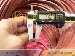 Ron silicon đỏ chữ nhật 5x8