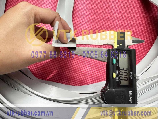 Ron cao su EPDM xám chữ L 25x25x3 Ron cao su EPDM xám chữ L 25x25x3