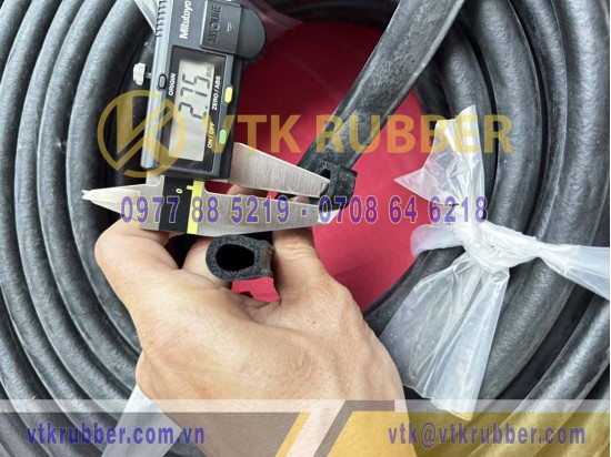 Ron xốp EPDM chữ D 12x16x3 Ron xốp EPDM chữ D 12x16x3