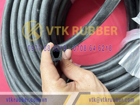 Ron xốp EPDM chữ D 12x16x3 Ron xốp EPDM chữ D 12x16x3