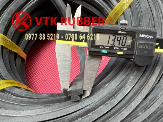 Ron cao su xốp EPDM chữ T 13.4x11x5.5