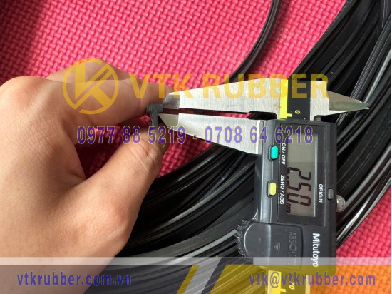Ron cao su EPDM chữ T 5x8.5x2