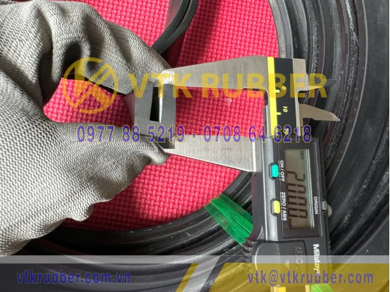 Ron cao su NBR chữ U 15x20x5
