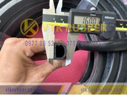 Ron cao su xốp EPDM chữ D 18x16x2.5
