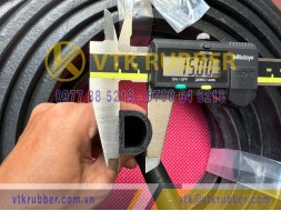 Ron cao su xốp EPDM chữ D 20x15x2.5