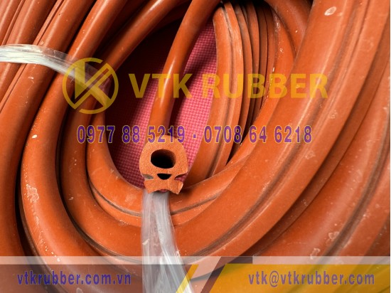 Ron silicon xốp đỏ chữ D 20x23x5.6 Ron silicon xốp đỏ chữ D 20x23x5.6
